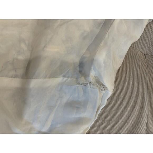 NO TAG Vintage Black Lace Beaded Silk Lined 3/4 Sleeve Hook Eye Crop Jacket SM - Picture 8 of 13